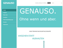 Tablet Screenshot of genauso.net